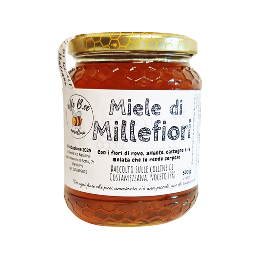Miele italiano millefiori Colline di Costamezzana (PR) Smielatura 2025 - 500g
