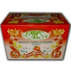 Tisana Bio Sweet Herbs BIO - Arancia Cannella e Zenzero