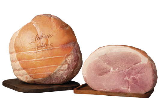 Prosciutto cotto alta qualità di Antonio 20 ore di cottura lenta a bassa temperatura - Trancio S.V.