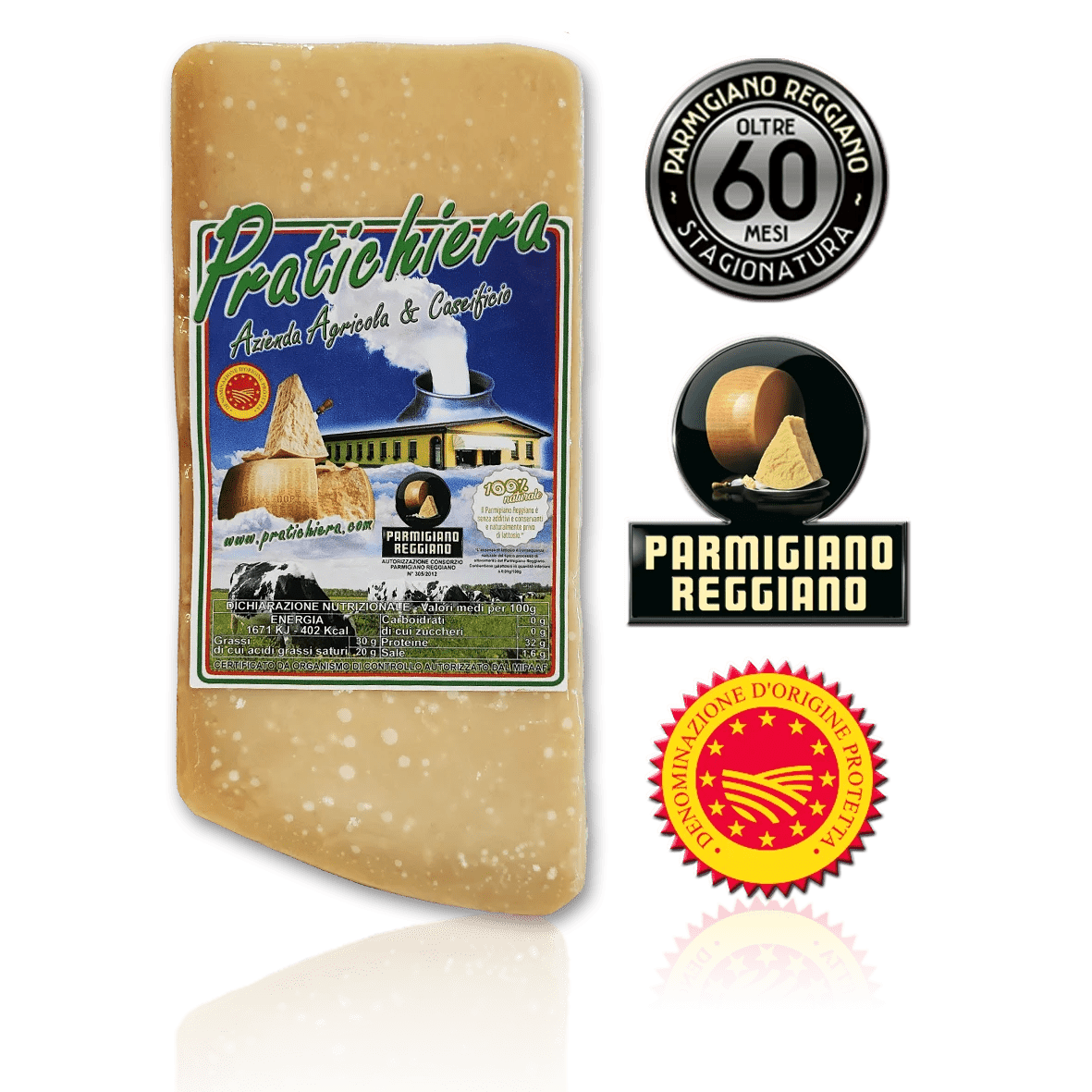 Parmigiano Reggiano oltre 65 Mesi - Pratichiera