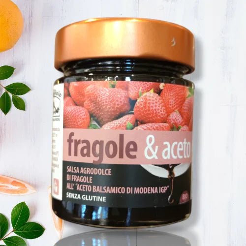 Salsa Fragole & Aceto Balsamico di Modena IGP BIO 180g - GLUTEN FREE - Pratichiera