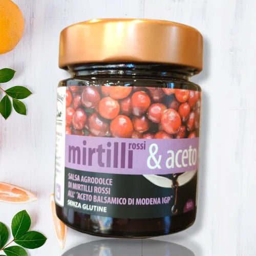 Salsa Mirtilli Rossi & Aceto Balsamico di Modena IGP BIO 180g - GLUTEN FREE - Pratichiera