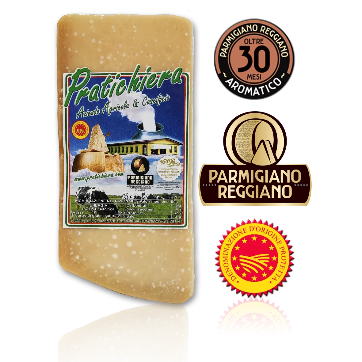 PARMIGIANO REGGIANO oltre 30 Mesi 1 Kg - AROMATICO