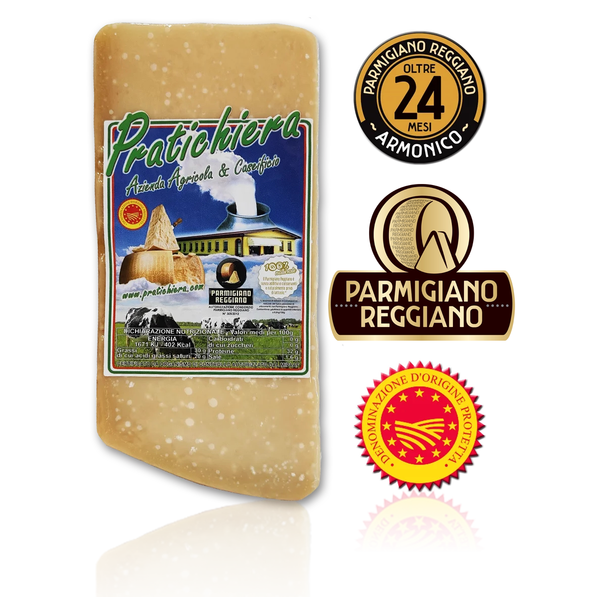 PARMIGIANO REGGIANO oltre 24 Mesi 1 Kg - ARMONICO
