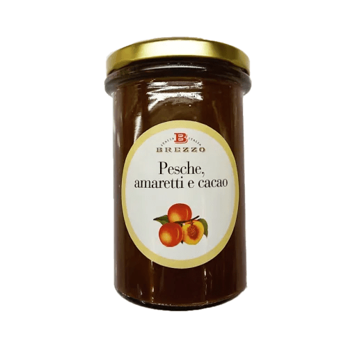 Confettura di pesche con amaretti e cacao - Pratichiera