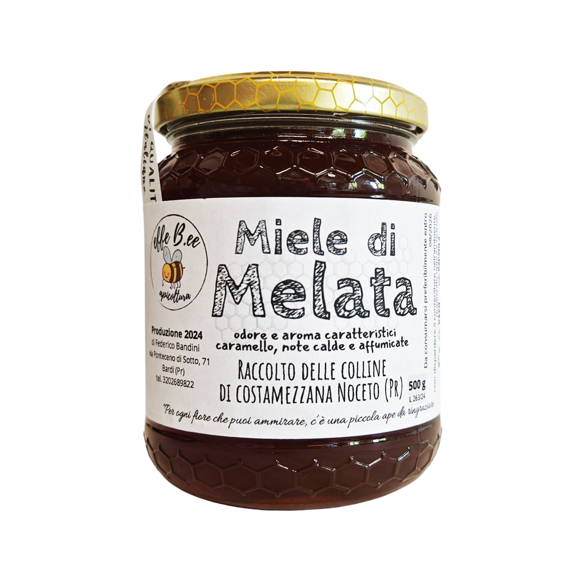 Miele italiano di melata Colline di Costamezzana (PR) Smielatura 2025 - 500g