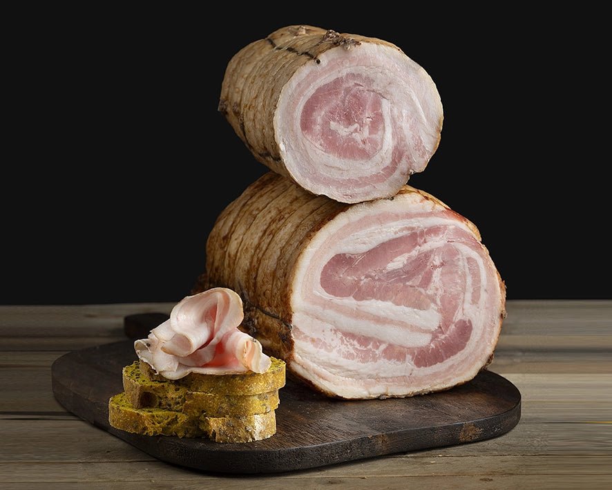 La CICCIOTTA® pancetta dolce cotta e affumicata - trancio sotto vuoto 650g c.a. - Pratichiera