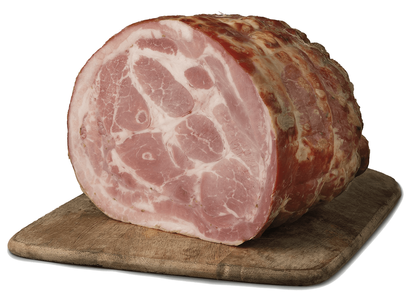 LA ROSA DI SANT'ANDREA® Pancetta coppata cotta italiana - trancio sotto vuoto 1000g circa - Pratichiera