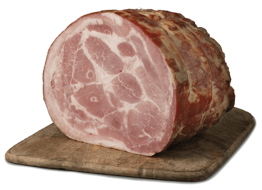LA ROSA DI SANT'ANDREA® Pancetta coppata cotta italiana - trancio sotto vuoto 1000g circa - Pratichiera