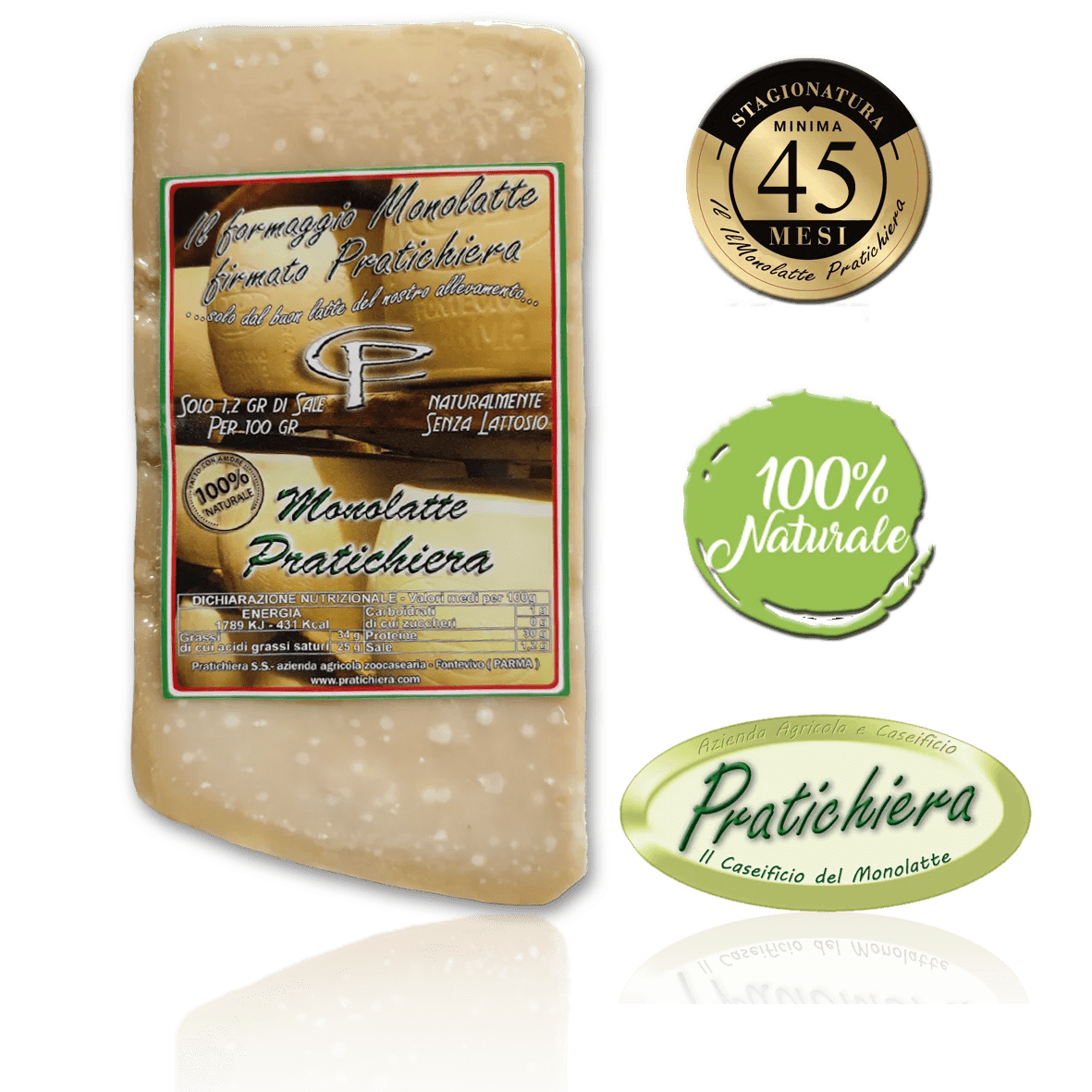 MONOLATTE PRATICHIERA oltre 45 Mesi MERAVIGLIOSO - 1kg sotto vuoto - Pratichiera