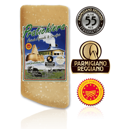 PARMIGIANO REGGIANO DOP oltre 55 Mesi INTENSO - 1 Kg sotto vuoto - Pratichiera