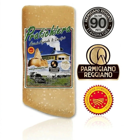 PARMIGIANO REGGIANO DOP Stagionato oltre 90 Mesi GRAN RISERVA - 1 Kg sotto vuoto - Pratichiera