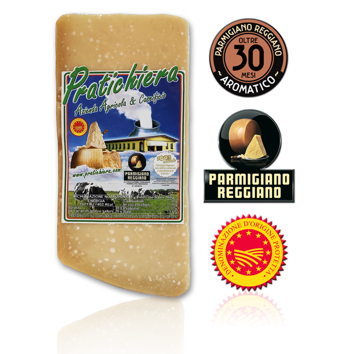 Parmigiano Reggiano 12 mesi di stagionatura (confezione da 1kg)